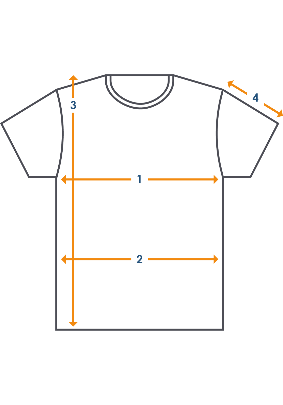 Meetinstructie t-shirt korte mouw Meetinstructie t-shirt korte mouw